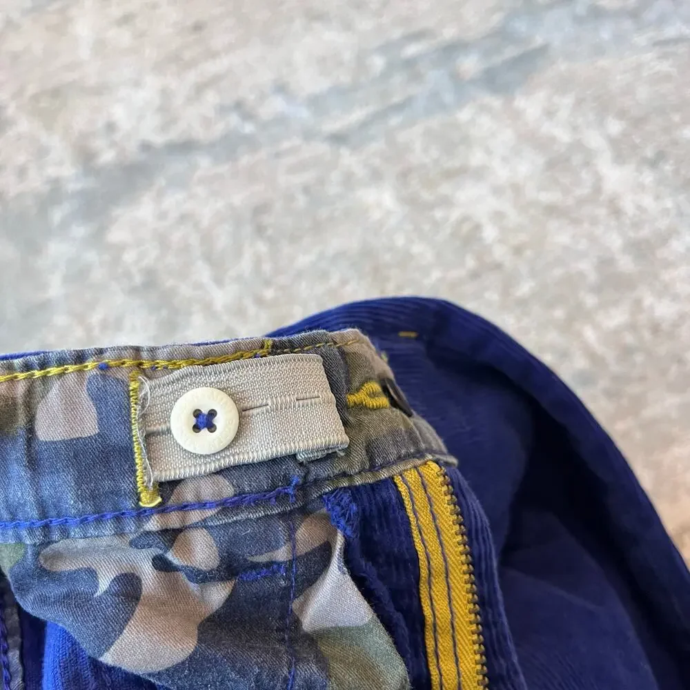 Mini Boden Cozy Corduroy Trousers Pants Blue 6